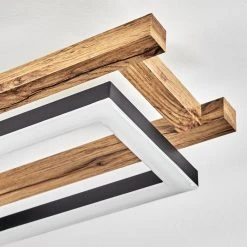 Hofstein Ayajasco Deckenleuchte LED Schwarz, Naturfarben, 1-flammig -LED Leuchten Verkäufe 2022 ayajasco deckenleuchte h3562079 2