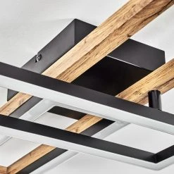 Hofstein Ayajasco Deckenleuchte LED Schwarz, Naturfarben, 1-flammig -LED Leuchten Verkäufe 2022 ayajasco deckenleuchte h3562079 5