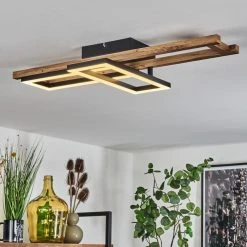 Hofstein Ayajasco Deckenleuchte LED Schwarz, Naturfarben, 1-flammig -LED Leuchten Verkäufe 2022 ayajasco deckenleuchte h3562079 6