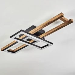 Hofstein Ayajasco Deckenleuchte LED Schwarz, Naturfarben, 1-flammig -LED Leuchten Verkäufe 2022 ayajasco deckenleuchte h3562079 7