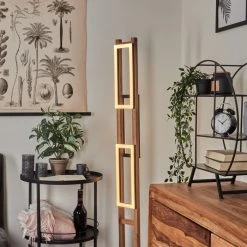 Hofstein Ayajasco Stehleuchte LED Schwarz, Holzoptik, Naturfarben, 1-flammig -LED Leuchten Verkäufe 2022 ayajasco stehleuchte h3571620 6