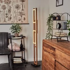 Hofstein Ayajasco Stehleuchte LED Schwarz, Holzoptik, Naturfarben, 1-flammig -LED Leuchten Verkäufe 2022 ayajasco stehleuchte h3571620 8