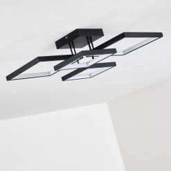 Hofstein Bacolod Deckenleuchte LED Schwarz, 1-flammig -LED Leuchten Verkäufe 2022 bacolod deckenleuchte h3313657 13