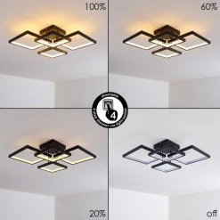 Hofstein Bacolod Deckenleuchte LED Schwarz, 1-flammig -LED Leuchten Verkäufe 2022 bacolod deckenleuchte h3313657 4