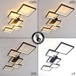 Hofstein Bacolod Deckenleuchte LED Schwarz, 1-flammig -LED Leuchten Verkäufe 2022 bacolod deckenleuchte h3313671 4