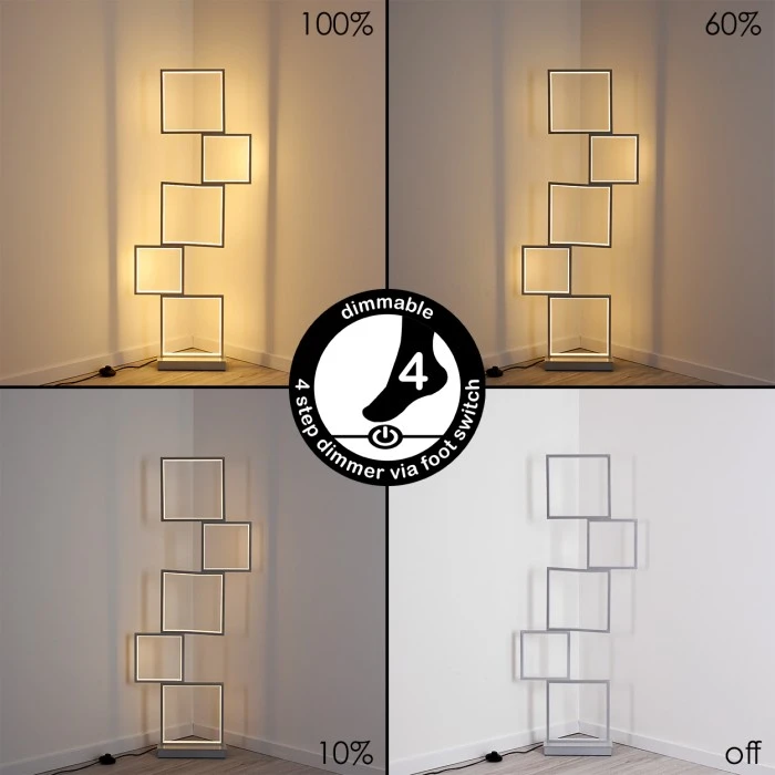 Hofstein Bacolod Stehleuchte LED Aluminium, 1-flammig 4 Hofstein Bacolod Stehleuchte LED Aluminium, 1-flammig – Bild 4