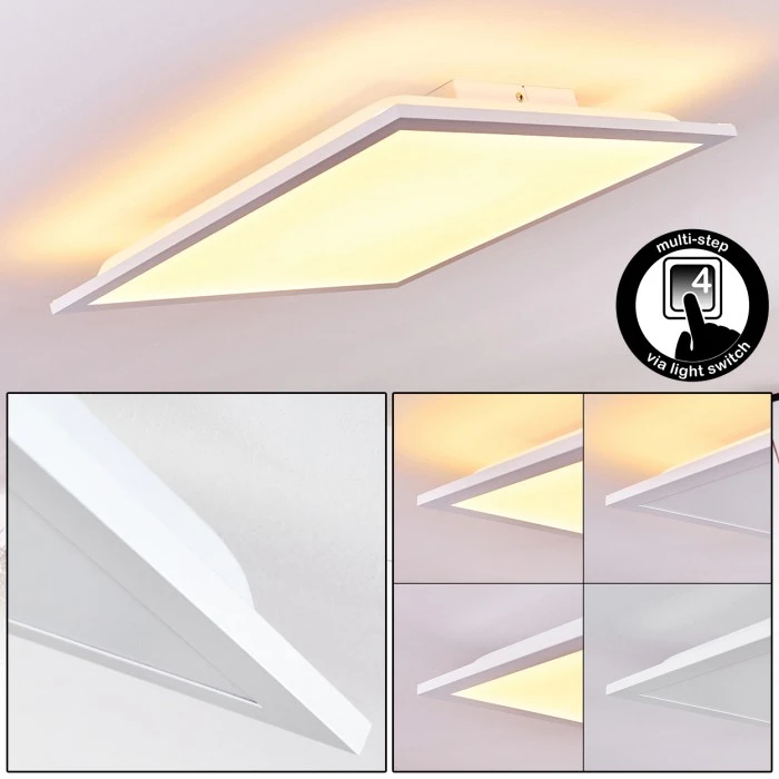 Hofstein Badia LED Panel Weiß, 2-flammig 1 Hofstein Badia LED Panel Weiß, 2-flammig
