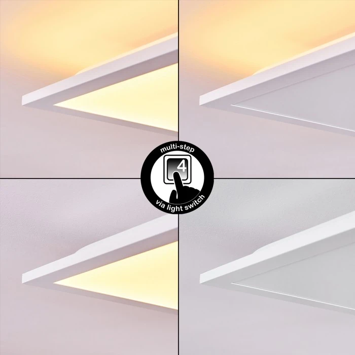 Hofstein Badia LED Panel Weiß, 2-flammig 2 Hofstein Badia LED Panel Weiß, 2-flammig – Bild 2