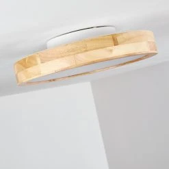 Hofstein Bagaha Deckenleuchte LED Holz hell, 1-flammig, Fernbedienung -LED Leuchten Verkäufe 2022 bagaha deckenleuchte h3313121 13