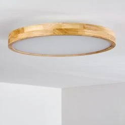 Hofstein Bagaha Deckenleuchte LED Holz hell, 1-flammig, Fernbedienung -LED Leuchten Verkäufe 2022 bagaha deckenleuchte h3313145 21