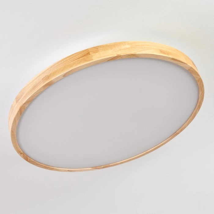 Hofstein Bagaha Deckenleuchte LED Braun, Holzoptik, 1-flammig, Fernbedienung 8 Hofstein Bagaha Deckenleuchte LED Braun, Holzoptik, 1-flammig, Fernbedienung – Bild 8