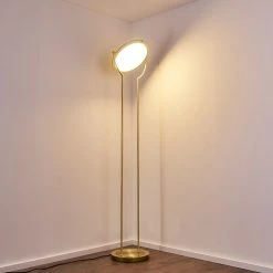 Hofstein Baise Deckenfluter LED Messing, 1-flammig -LED Leuchten Verkäufe 2022 baise deckenfluter h3314258 10