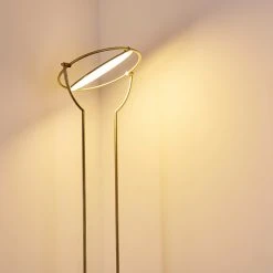 Hofstein Baise Deckenfluter LED Messing, 1-flammig -LED Leuchten Verkäufe 2022 baise deckenfluter h3314258 5