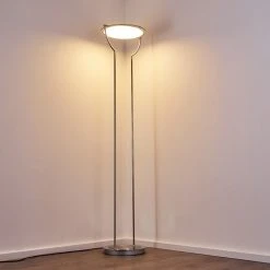 Hofstein Baise Deckenfluter LED Nickel-Matt, 1-flammig -LED Leuchten Verkäufe 2022 baise deckenfluter h3314272 14