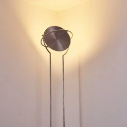 Hofstein Baise Deckenfluter LED Nickel-Matt, 1-flammig -LED Leuchten Verkäufe 2022 baise deckenfluter h3314272 20