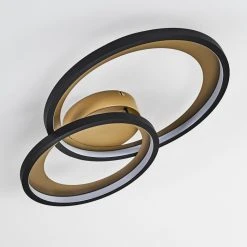 Hofstein Baiyin Deckenleuchte LED Schwarz-Gold, 1-flammig -LED Leuchten Verkäufe 2022 baiyin deckenleuchte h3323571 5