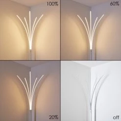 Hofstein Bakersfield Stehleuchte LED Wei&szlig;, 1-flammig -LED Leuchten Verkäufe 2022 bakersfield stehleuchte h3314074 6