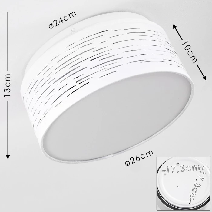 Hofstein Bandol Deckenleuchte LED Weiß, 1-flammig 2 Hofstein Bandol Deckenleuchte LED Weiß, 1-flammig – Bild 2