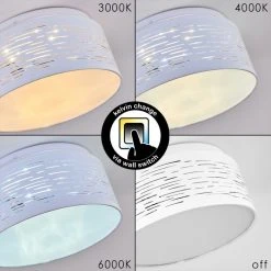 Hofstein Bandol Deckenleuchte LED Weiß, 1-flammig 26 Hofstein Bandol Deckenleuchte LED Weiß, 1-flammig -LED Leuchten Verkäufe 2022 bandol deckenleuchte h3312087 9