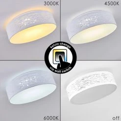 Hofstein Bandol Deckenleuchte LED Weiß, 1-flammig -LED Leuchten Verkäufe 2022 bandol deckenleuchte h3312100 9