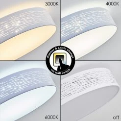 Hofstein Bandol Deckenleuchte LED Weiß, 1-flammig -LED Leuchten Verkäufe 2022 bandol deckenleuchte h3312124 4