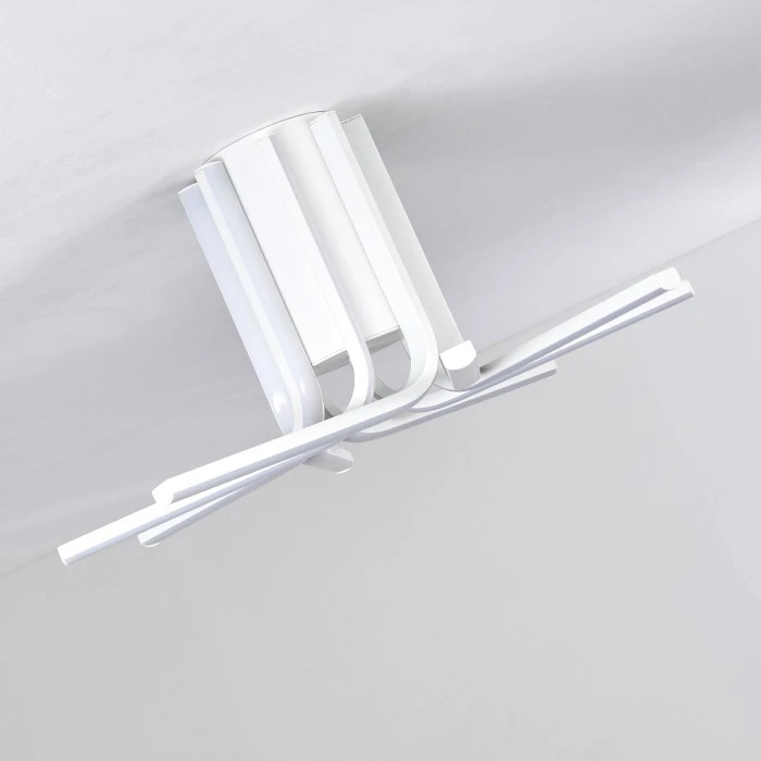 Hofstein Bangor Deckenleuchte LED Weiß, 1-flammig 6 Hofstein Bangor Deckenleuchte LED Weiß, 1-flammig – Bild 6