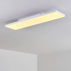 Hofstein Bankura Deckenpanel LED Weiß, 1-flammig, Fernbedienung -LED Leuchten Verkäufe 2022 bankura deckenpanel h3312162 12