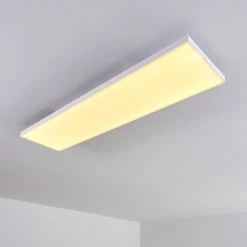 Hofstein Bankura Deckenpanel LED Weiß, 1-flammig, Fernbedienung -LED Leuchten Verkäufe 2022 bankura deckenpanel h3312162 2