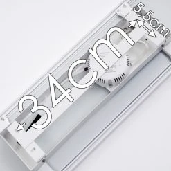 Hofstein Bankura Deckenpanel LED Weiß, 1-flammig, Fernbedienung -LED Leuchten Verkäufe 2022 bankura deckenpanel h3312162 25