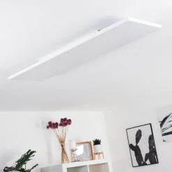 Hofstein Bankura Deckenpanel LED Weiß, 1-flammig, Fernbedienung -LED Leuchten Verkäufe 2022 bankura deckenpanel h3371909 17