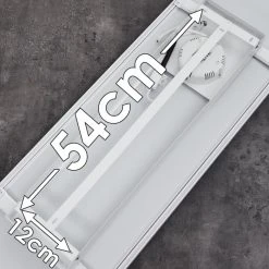 Hofstein Bankura Deckenpanel LED Weiß, 1-flammig, Fernbedienung -LED Leuchten Verkäufe 2022 bankura deckenpanel h3371909 21