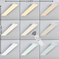 Hofstein Bankura Deckenpanel LED Weiß, 1-flammig, Fernbedienung -LED Leuchten Verkäufe 2022 bankura deckenpanel h3371909 3