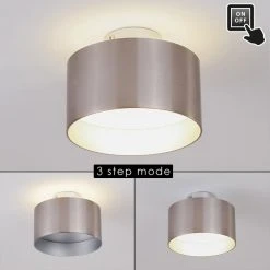 Hofstein Baraboo Deckenleuchte LED Nickel-Matt, 2-flammig -LED Leuchten Verkäufe 2022 baraboo deckenleuchte h3306956 4