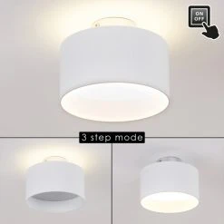 Hofstein Baraboo Deckenleuchte LED Nickel-Matt, 2-flammig -LED Leuchten Verkäufe 2022 baraboo deckenleuchte h3306970 4