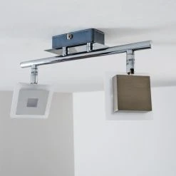 Hofstein Baramita Deckenstrahler LED Chrom, 2-flammig -LED Leuchten Verkäufe 2022 baramita deckenstrahler h3003015 12