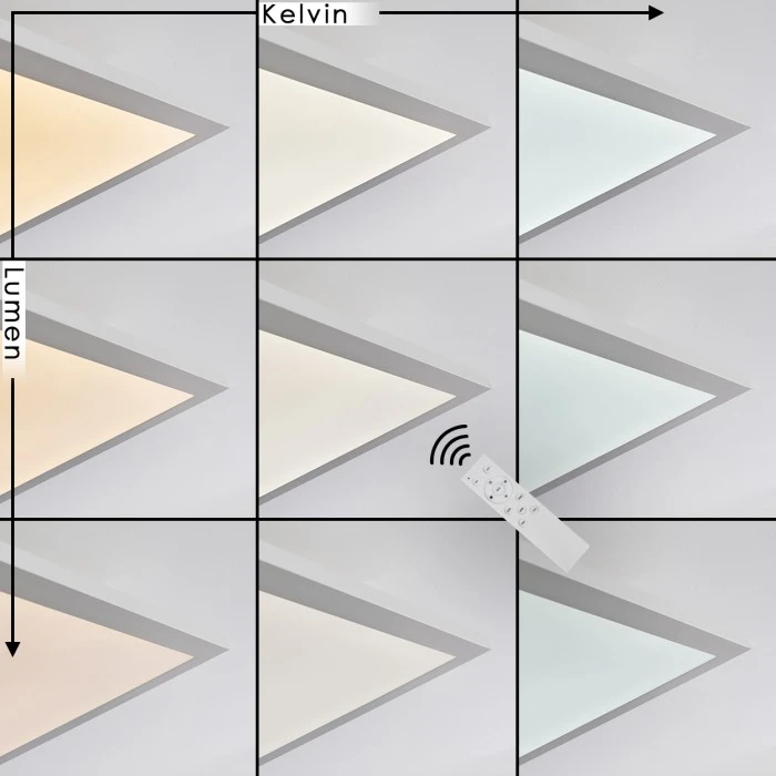 Hofstein Barasat Deckenpanel LED Weiß, 1-flammig 2 Hofstein Barasat Deckenpanel LED Weiß, 1-flammig – Bild 2