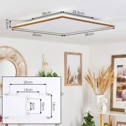 Hofstein Barasat Deckenpanel LED Weiß, 1-flammig -LED Leuchten Verkäufe 2022 barasat deckenpanel h3560884 3