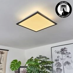 Hofstein Barasat Deckenpanel LED Schwarz, Weiß, 2-flammig