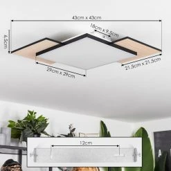 Hofstein Barullu Deckenpanel LED Schwarz, Weiß, Holz hell, 1-flammig 13 Hofstein Barullu Deckenpanel LED Schwarz, Weiß, Holz hell, 1-flammig -LED Leuchten Verkäufe 2022 barullu deckenpanel h3582909 3