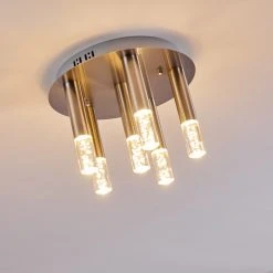 Hofstein Basvuly Deckenleuchte LED Nickel-Matt, 6-flammig -LED Leuchten Verkäufe 2022 basvuly deckenleuchte h3302439 do1 10