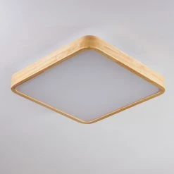 Hofstein Batamoto Deckenpanel LED Wei&szlig;, Holz hell, 2-flammig, Fernbedienung -LED Leuchten Verkäufe 2022 batamoto deckenpanel h3394281 7