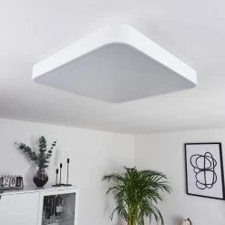 Hofstein Batamoto Deckenpanel LED Wei&szlig;, 2-flammig, Fernbedienung, Farbwechsler -LED Leuchten Verkäufe 2022 batamoto deckenpanel h3418024 9