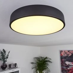 Hofstein Batamoto Deckenpanel LED Schwarz, Weiß, 2-flammig, Fernbedienung, Farbwechsler -LED Leuchten Verkäufe 2022 batamoto deckenpanel h3418031 10