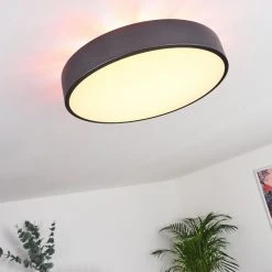 Hofstein Batamoto Deckenpanel LED Schwarz, Weiß, 2-flammig, Fernbedienung, Farbwechsler -LED Leuchten Verkäufe 2022 batamoto deckenpanel h3418031 6