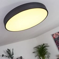 Hofstein Batamoto Deckenpanel LED Schwarz, Weiß, 2-flammig, Fernbedienung, Farbwechsler -LED Leuchten Verkäufe 2022 batamoto deckenpanel h3418086 10