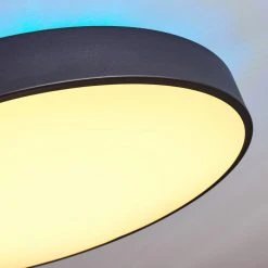 Hofstein Batamoto Deckenpanel LED Schwarz, Weiß, 2-flammig, Fernbedienung, Farbwechsler -LED Leuchten Verkäufe 2022 batamoto deckenpanel h3418086 5