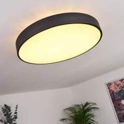 Hofstein Batamoto Deckenpanel LED Schwarz, Weiß, 2-flammig, Fernbedienung, Farbwechsler -LED Leuchten Verkäufe 2022 batamoto deckenpanel h3418086 6