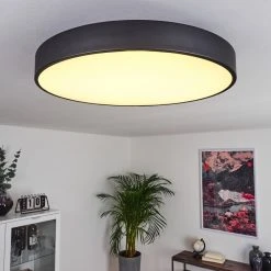 Hofstein Batamoto Deckenpanel LED Schwarz, Weiß, 2-flammig, Fernbedienung, Farbwechsler -LED Leuchten Verkäufe 2022 batamoto deckenpanel h3418086 8