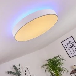 Hofstein Batamoto Deckenpanel LED Weiß, 2-flammig, Fernbedienung, Farbwechsler -LED Leuchten Verkäufe 2022 batamoto deckenpanel h3418109 6