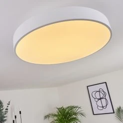 Hofstein Batamoto Deckenpanel LED Weiß, 2-flammig, Fernbedienung, Farbwechsler -LED Leuchten Verkäufe 2022 batamoto deckenpanel h3418109 8